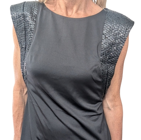 Vintage Aqua Dresses Sequin Sleeveless Mini Special Event Formal Dress Size 8 - Picture 14 of 16